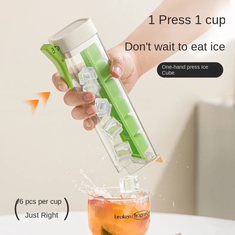 Home creative self-made small single-hand press ice grid network red simple 6 grid refrigerator ice cube mold