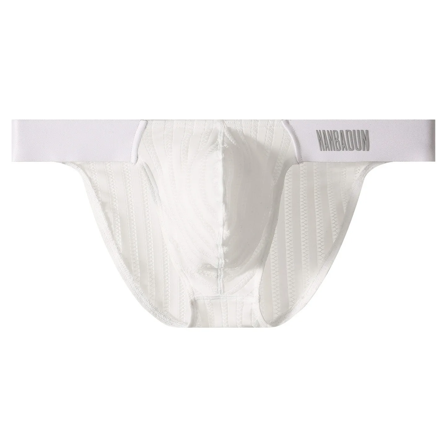 

Men's Underwear Ice-Silk Low-Rise Boxer Briefs with Extra-Large Front Pocket Panties