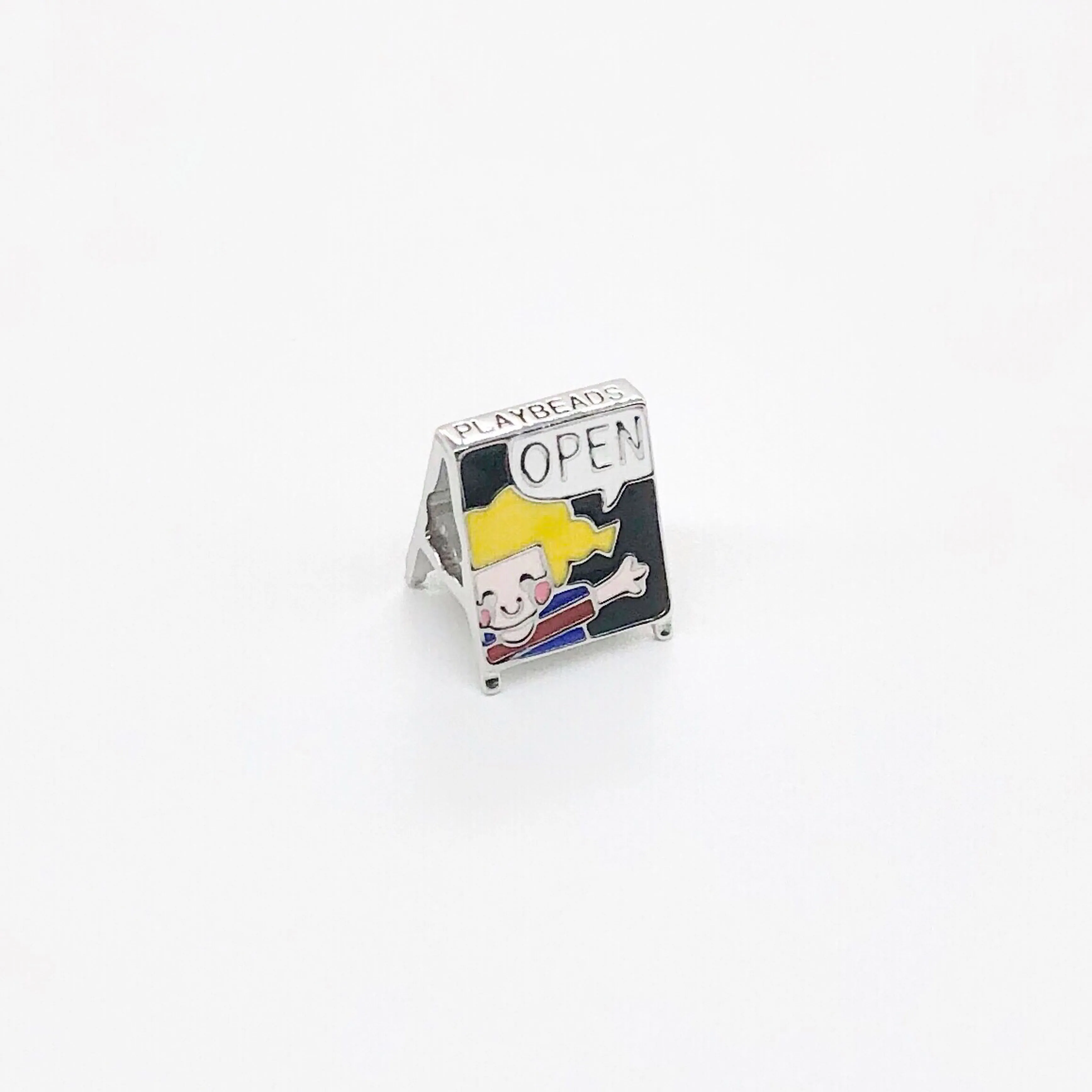 

925 Sterling Silver Black Phone Charm Beads For Pandora Bracelet Bangle European Jewelry Women Girls Fans Collection Gift