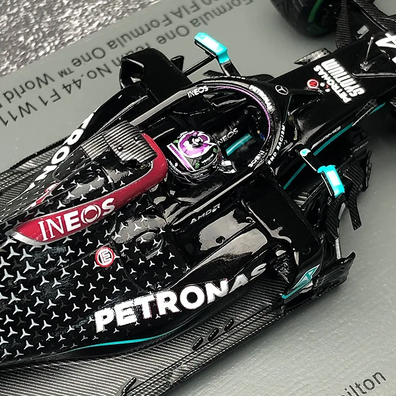 Modèle de voiture Sasha 1:43 F1 Racing Spark Hamilton 2020w11 TüRkiye Station 7 couronne modèle Collection décoration de bureau