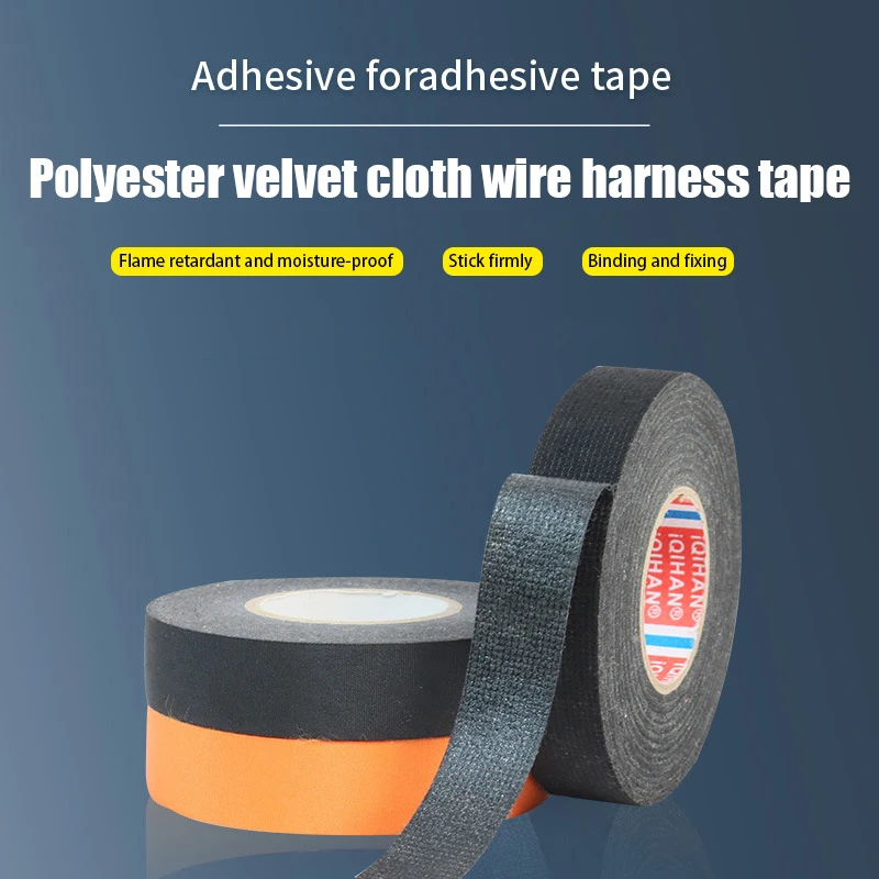 

15/20M Heat-resistant Flame Retardant Tape Adhesive Cloth Electrical Tape For Car Cable Harness Wiring Loom Protection