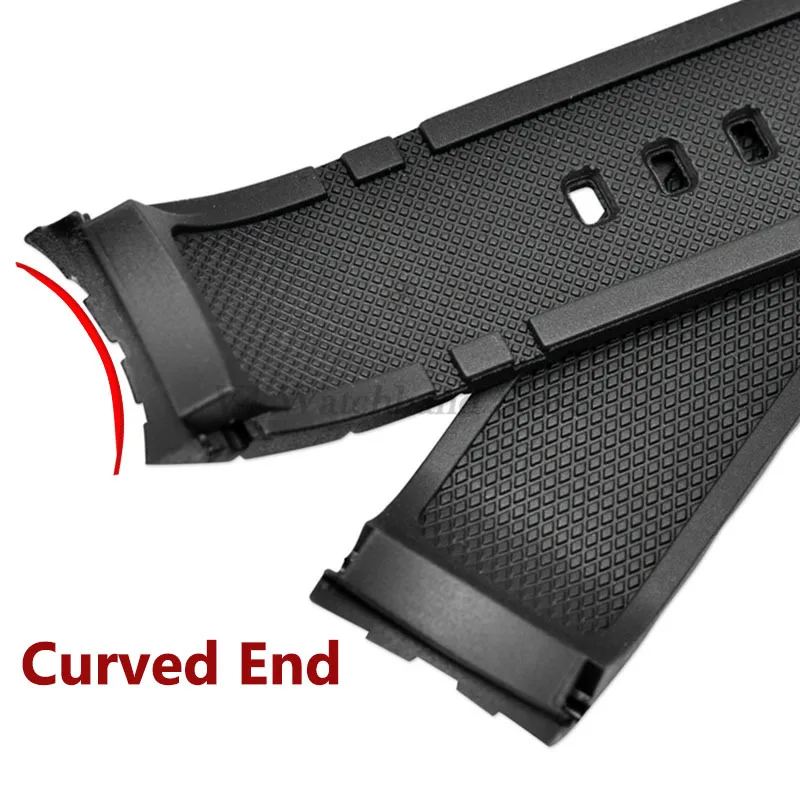 EF550 Watch Band for Casio Edifice EF-550D Series Steel Buckle Rubber Sports Soft Silicone Waterproof Strap 22mm