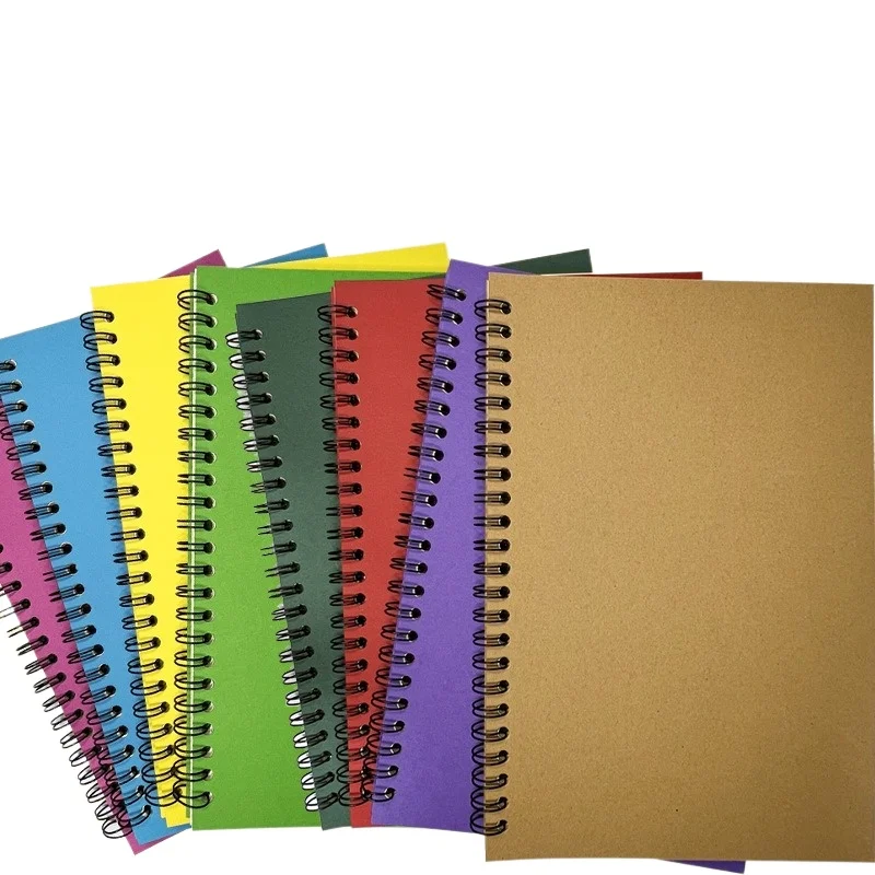 Kraft Paper A5 Spiral Notebook for Office School