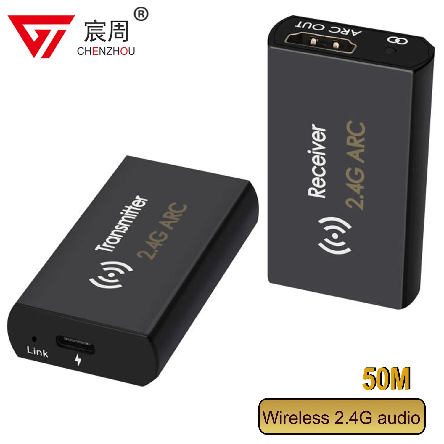 

2.4G Wireless Audio ARC Transmitter Receiver 50M Audio TX&RX Wireless Audio HDMI Extender For TV Projector