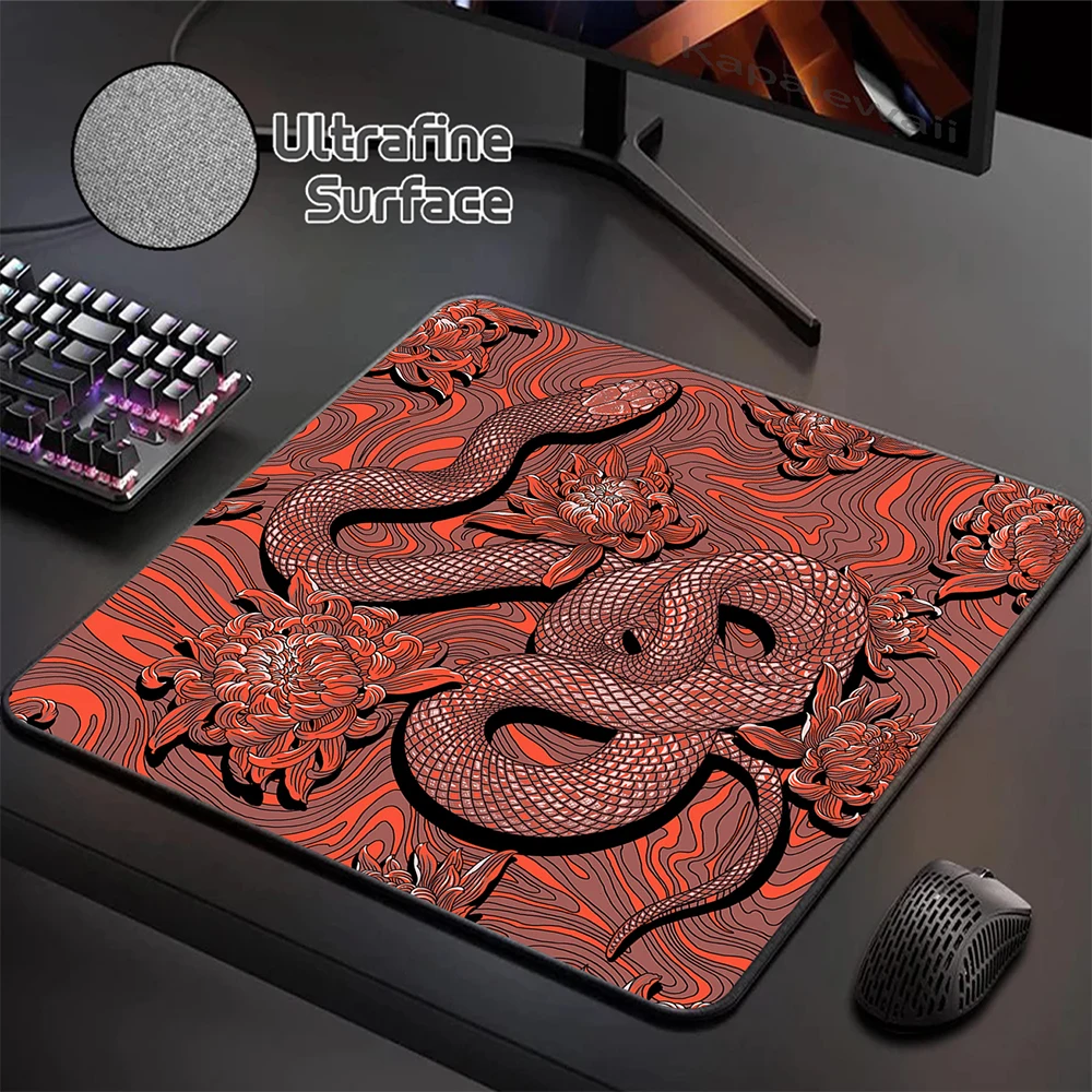 Ultrafine Surface Mouse Pad 400X450MM Gamer Mousepad Locking Edge Mouse Mat Rubber Table Pads Japanese Style Keyboard Mats