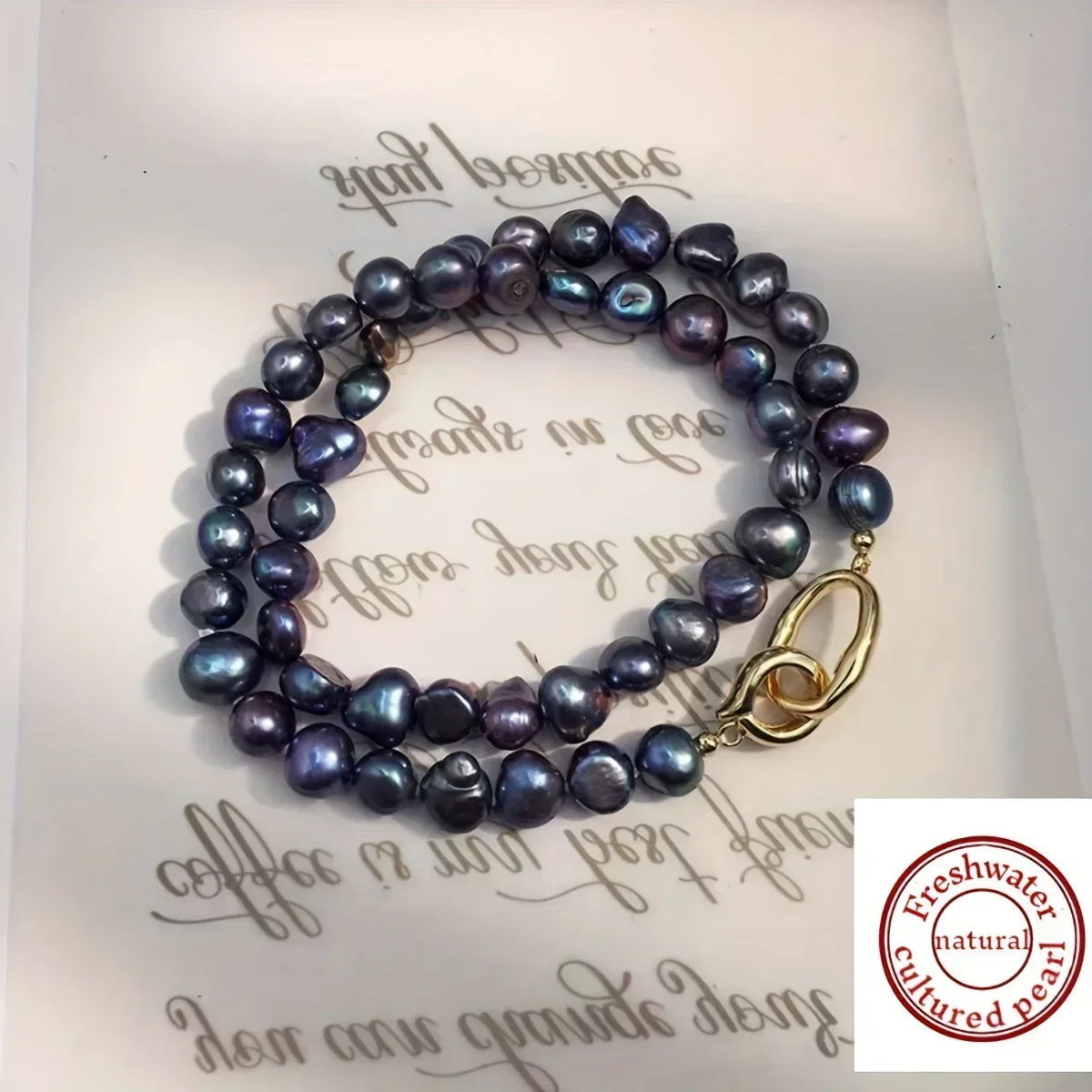 

HENGSHENG 7-9mm Irregular Baroque Freshwater Pearl Necklaces for Women Girls 39cm Black Pearl Necklaces Jewelry Gift 2025 New In