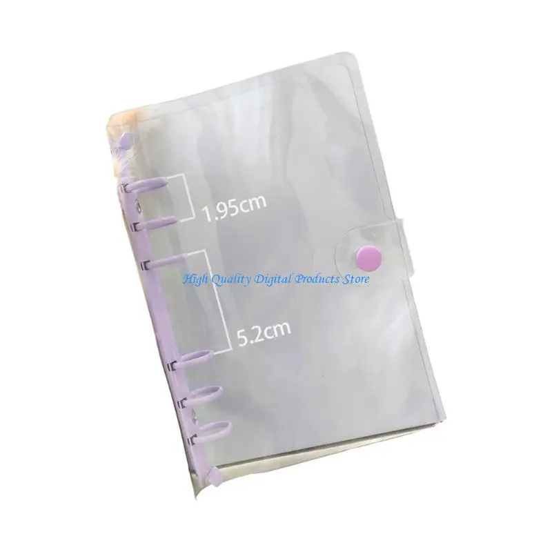 

U2JE 6 Rings Planner Binder Clear Notebook Binders Refillable Binder Budget Binder