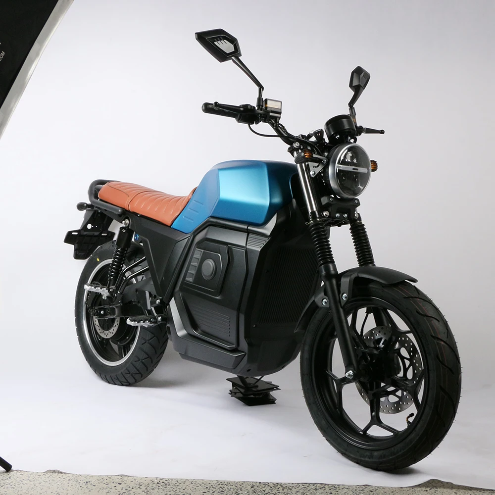 High Power 5000W Motor 72V 80AH Big Capacity E Motorcycle Spring Hydraulic Shock Electric Motorcycle Disc Brakes E Bike