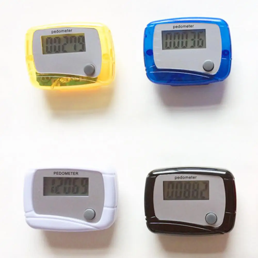 Pedometer Step Counter Portable Mini Digital LCD Pedometer Sports Walking Running Step Counter Meter for Fitness 0-99999 Steps