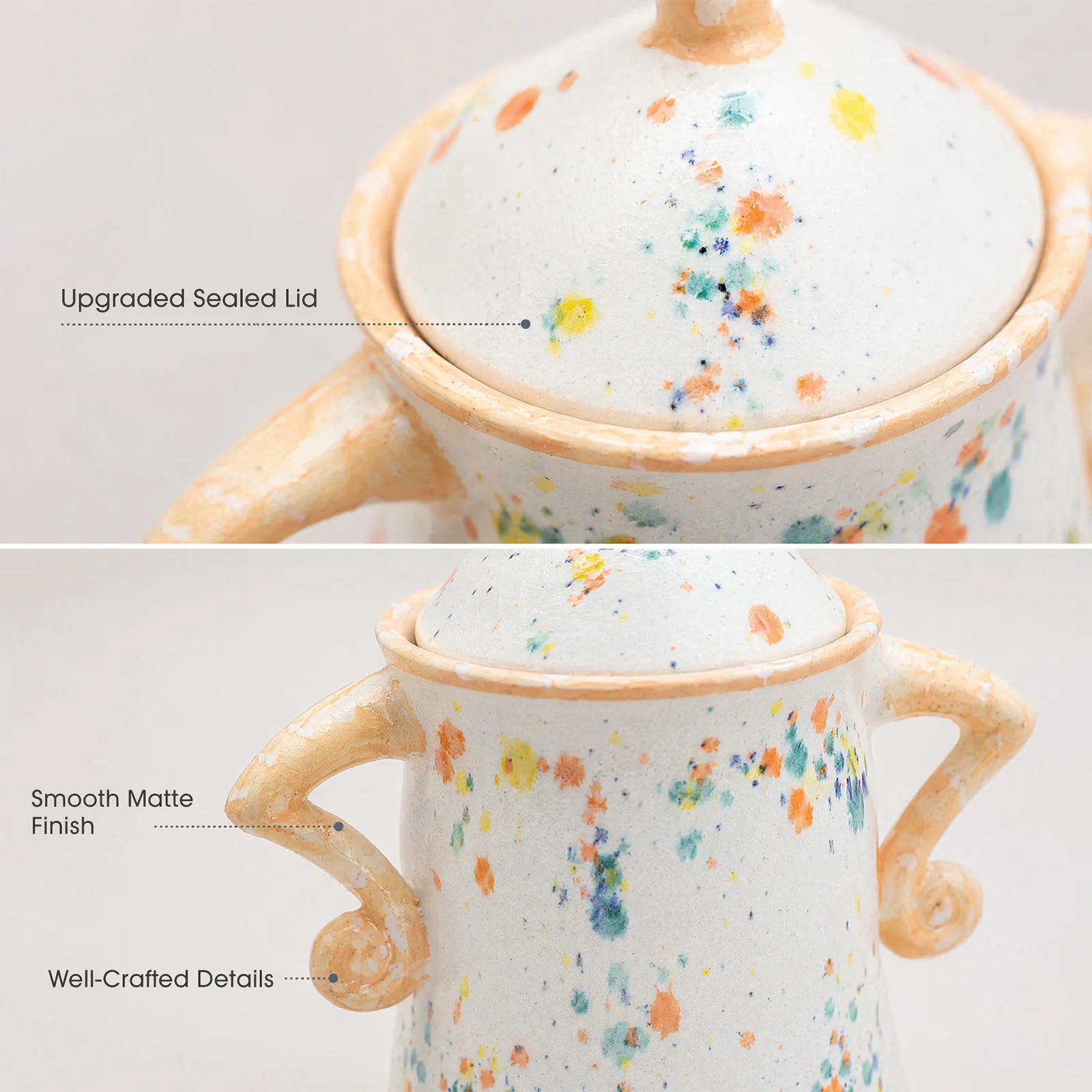 Storage Jar with Attitude & Lid Cute Sassy Storage Canister Hands on Hips Design Interesting Food Jar for Beans Tea Spices Sugar