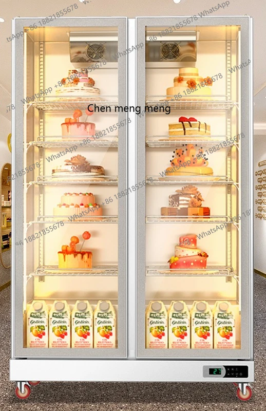

Cake refrigerated display cabinet Vertical air-cooled fruit fresh-keeping cabinet Commercial large-capacity refrigerator