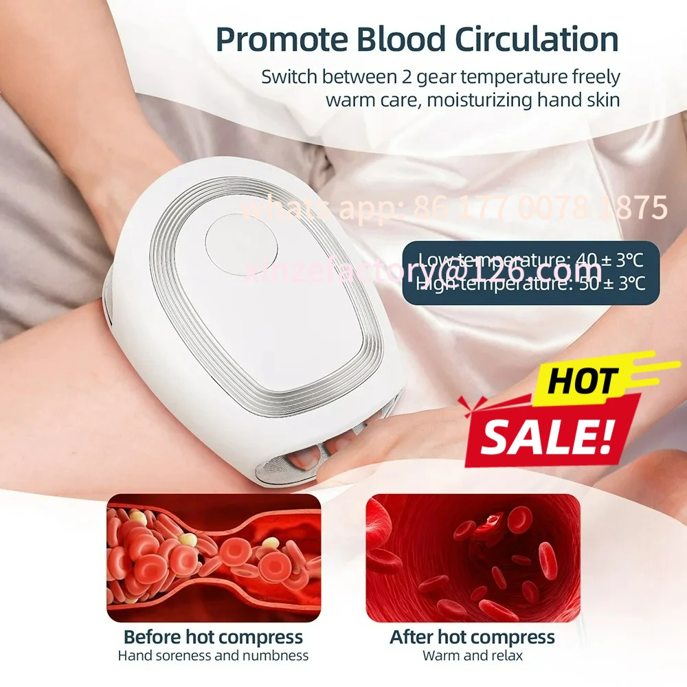 Customizable Electric Hand Massager With Compression Wireless Hand And Finger Massager Air Pressure Kneading Wrist