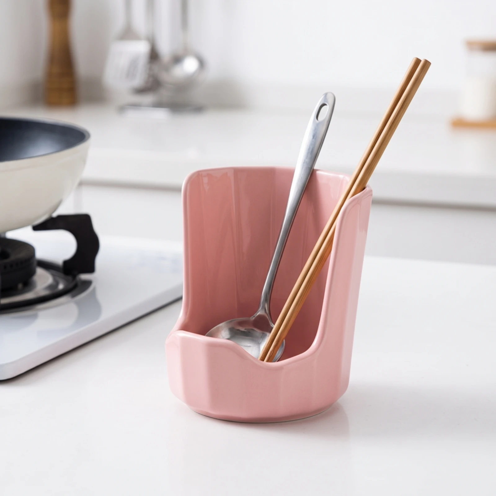 Lid and Spoon Rest Multifunctional Utensil Rest with Pot Lid Holder Utensil Holder Spill-freeFree Kitchen Gadget Rack Glossy