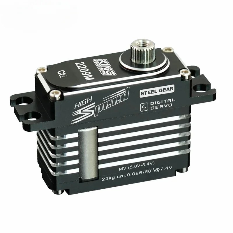 

Kingmax CLS2209M 43g 22kg.cm@7.4V Steel Gears High Performance Digital Mini Servo for F3A Turbojet Helicopter