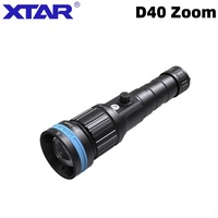 XTAR D40 ZOOM Diving Flashlight Adjustable Focus  Beam Dive Light 1600Lumen Rechargeable USB-C Rechargeable Compact Torch