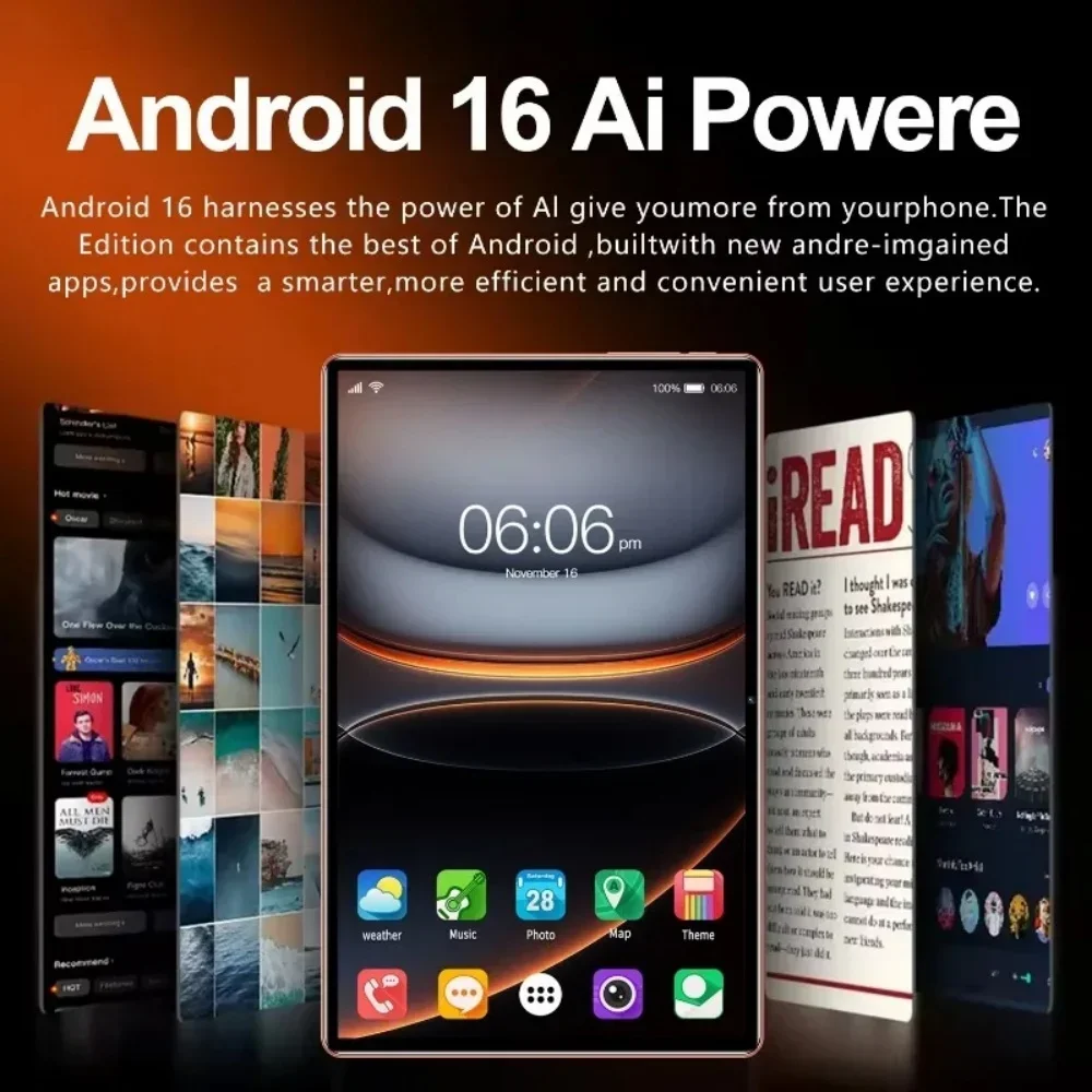 2026 Tablets Pad 17Pro Max Tablet Android 16 22GB+2TB 20000mAh