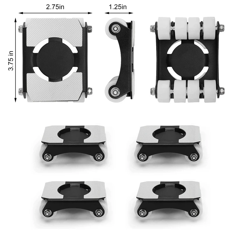 頑丈な家具リフト,レバー,スライド,容量660ポンド,アプライアンス,4パック
