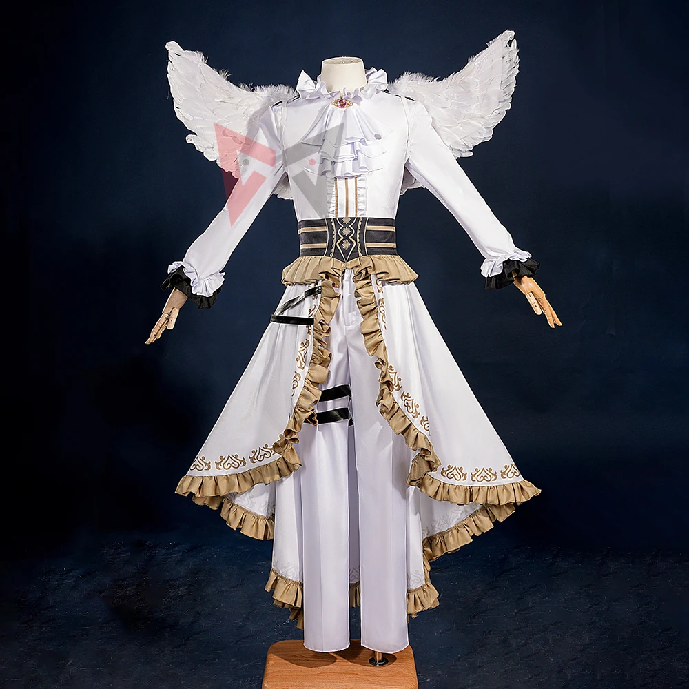 New BLUE LOCKi Chigiri Hyoma Cosplay Costume White Set Shirt Pants Wing To Choose Custom Made