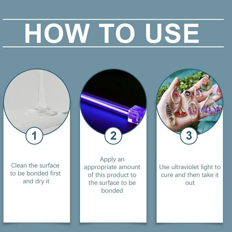 UV 송진 접착제, 빠른 건조 투명 하드 UV 송진 접착제, 보석 제작 공예 장식 본딩 유리 금속, 1100g