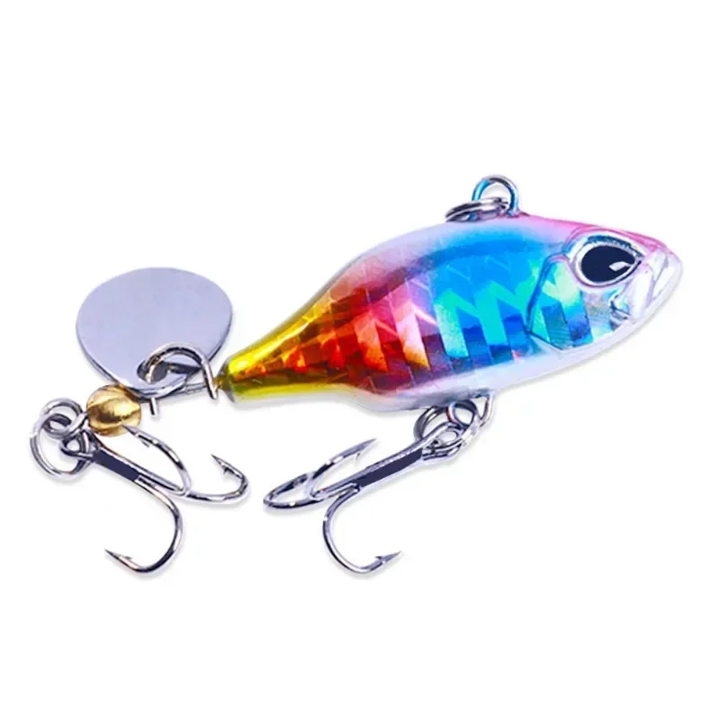 Rotating VIB Vibration Bait, Spinner Spoon Fishing Lures, 5.2cm, 8.8g, Jigs, Trout, Hard Baits, Tackle Pesca, 1Pc