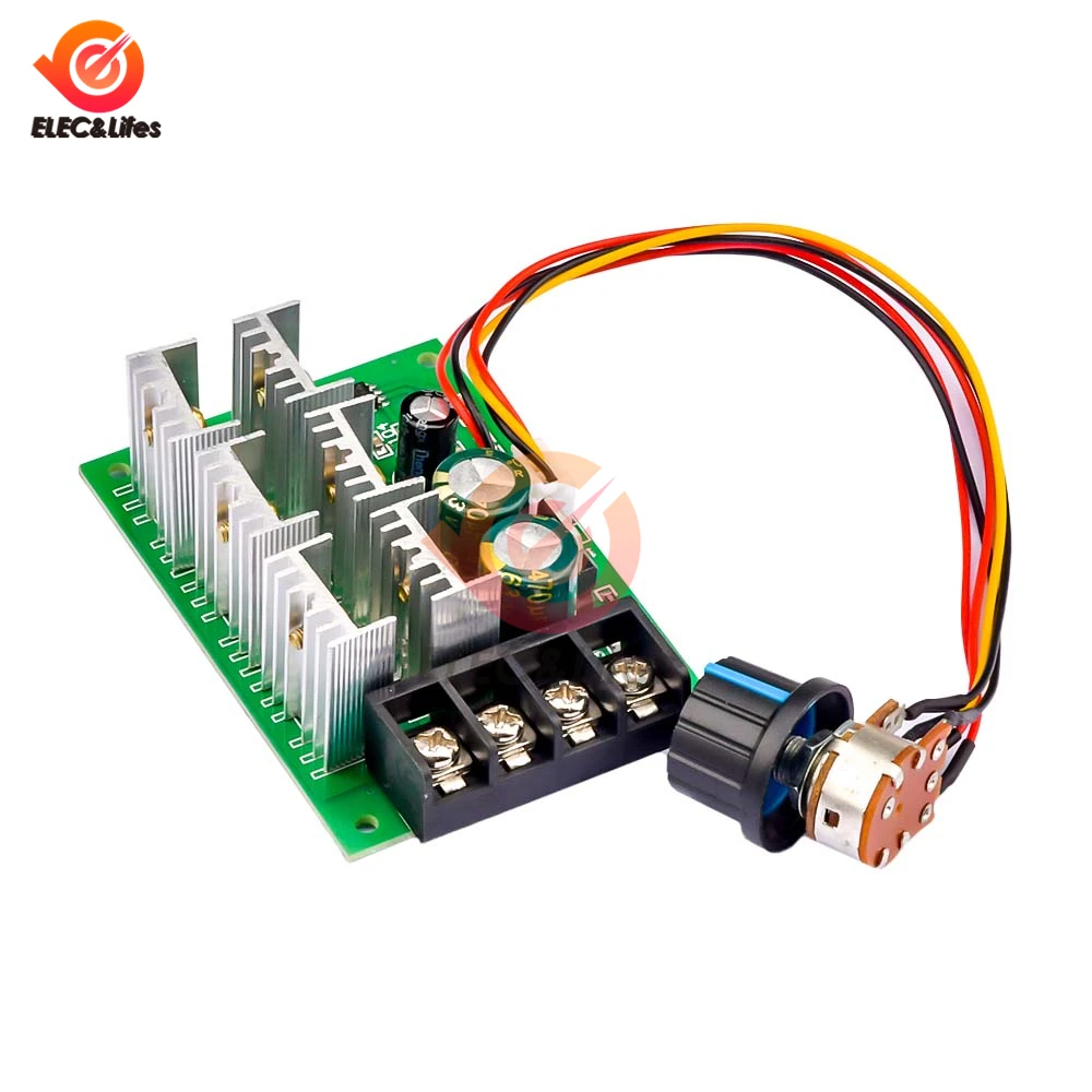 DC 9-55V 40A 2000W PWM DC Motor Pump Speed Regulator High Power Speed Controller 9V 12V 24V 36V 48V