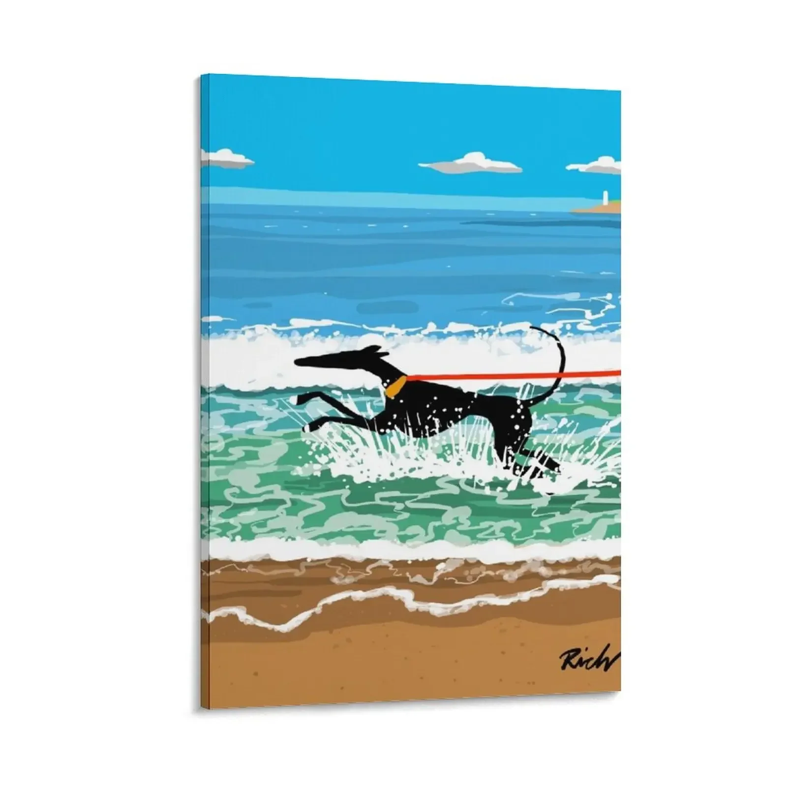 

Running in the Sea Canvas Painting home decors accessories art ornaments for home