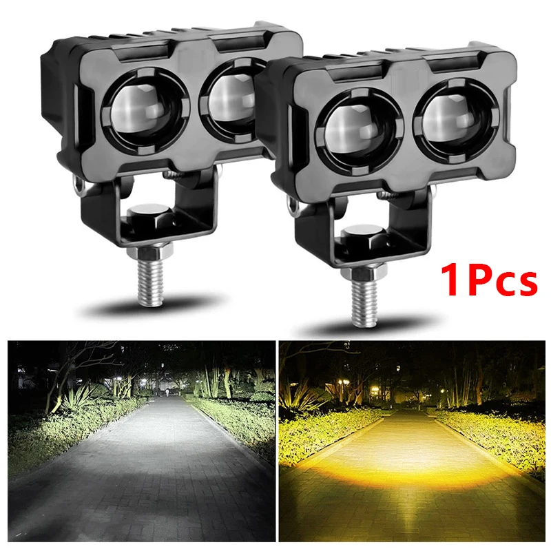 

Motorcycle LED Fog Lights ATV Driving Fog Light Auxiliary Spotlight Projector Lens Super Bright Electric Motor Fog Lamp