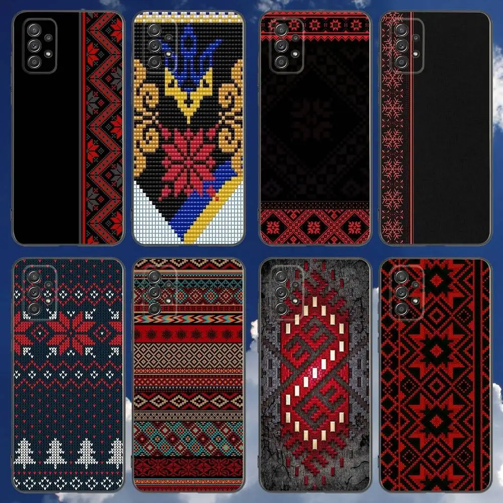 

Ukraine horn Pattern Phone Case For Samsung Galaxy A 91,80,73,72,71,53,52,51,22,5G Shockproof Soft Black Cover