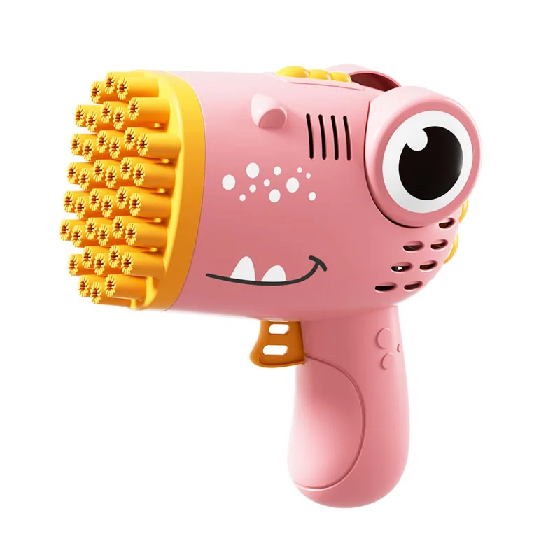 Summer New Dinosaur Bubble Gun Handheld  Automatic Bubble Machine Children's Bubble Gun Without Battery Without Bubble Water