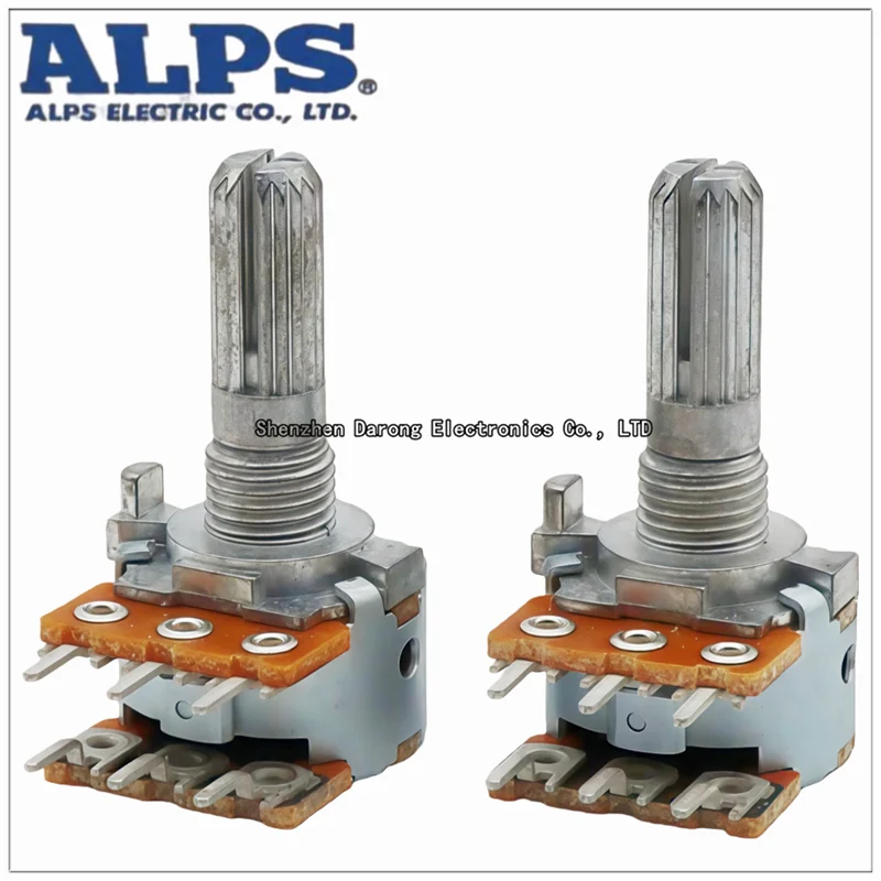 Japanse geïmporteerde ALPS audio eindversterker dubbele zes-pins potentiometer voor audio volume: A50K, B50K, B100K