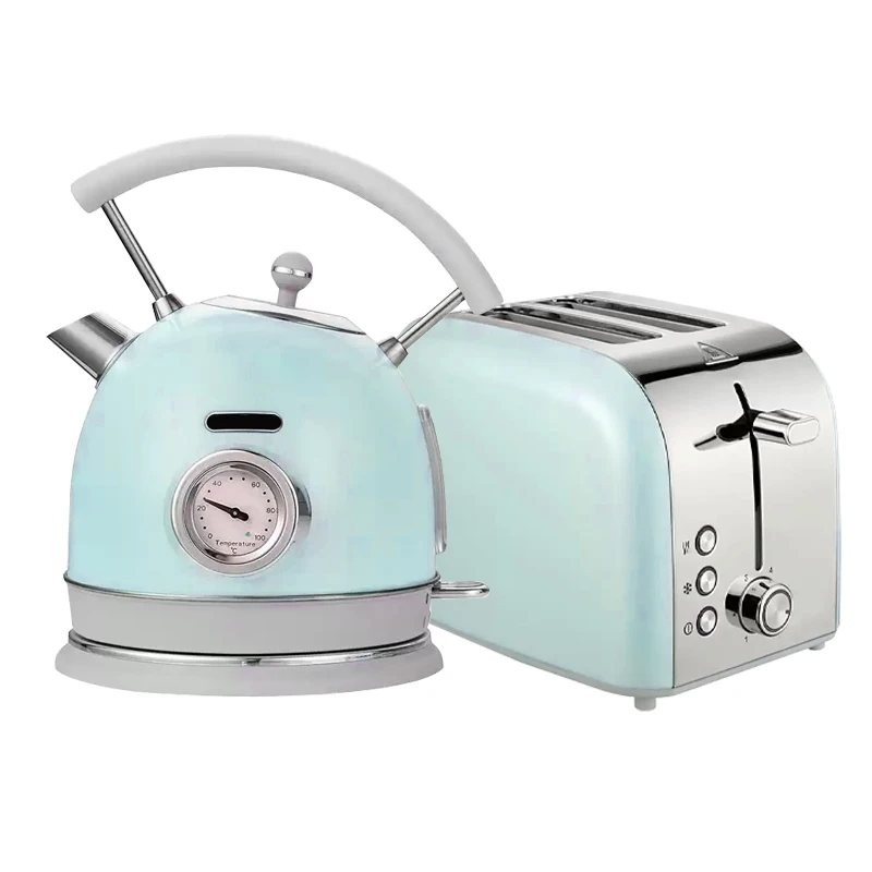 

OEM Manufacturer Classic Design Multifunction Kitchen Small Appliances Electric Kettle And Toaster Set