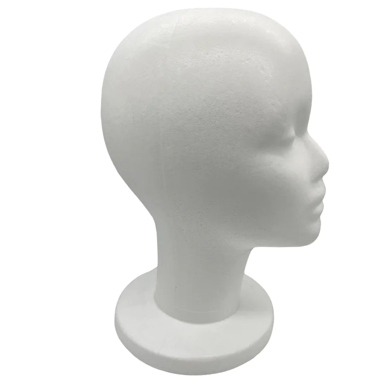 High Mannequin Head Polystyrene Foam Display Rack