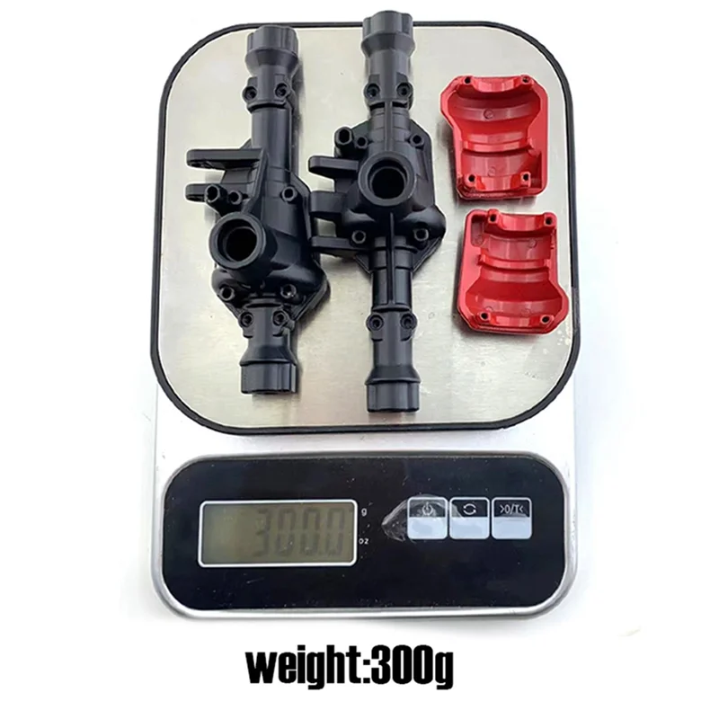 

B05C-2X Metal Front & Rear Axle Shell Axle Housing 300G For Traxxas TRX-4 TRX4 1/10 RC Crawler Car Upgrade Parts,Black