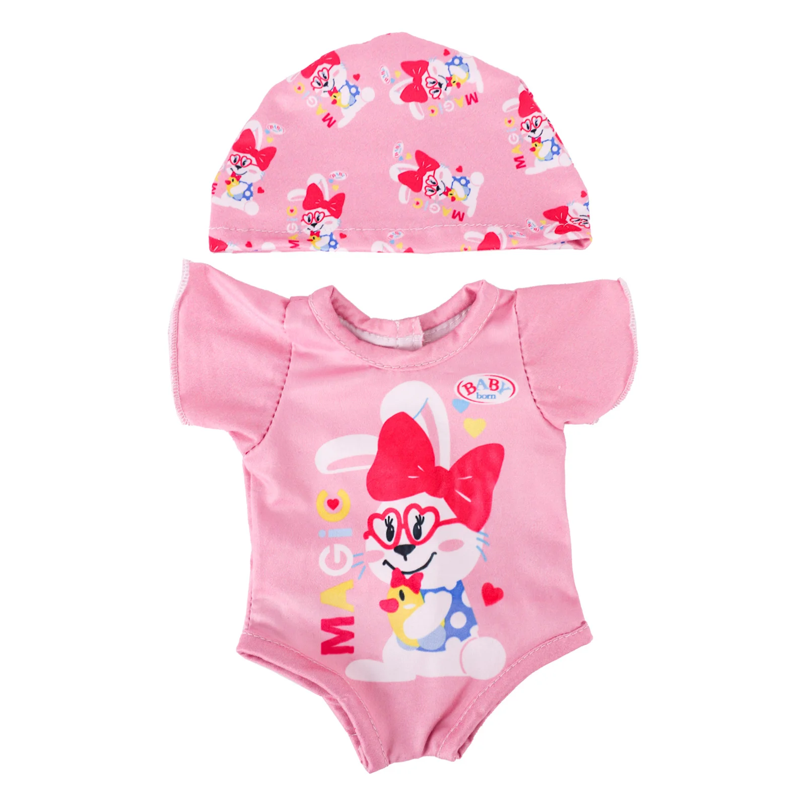 Swimsuit Swimming Cap Doll Clothes For 18Inch American Doll Girl&43Cm ReBorn Baby Doll item Accessories,Generation Born Baby Toy