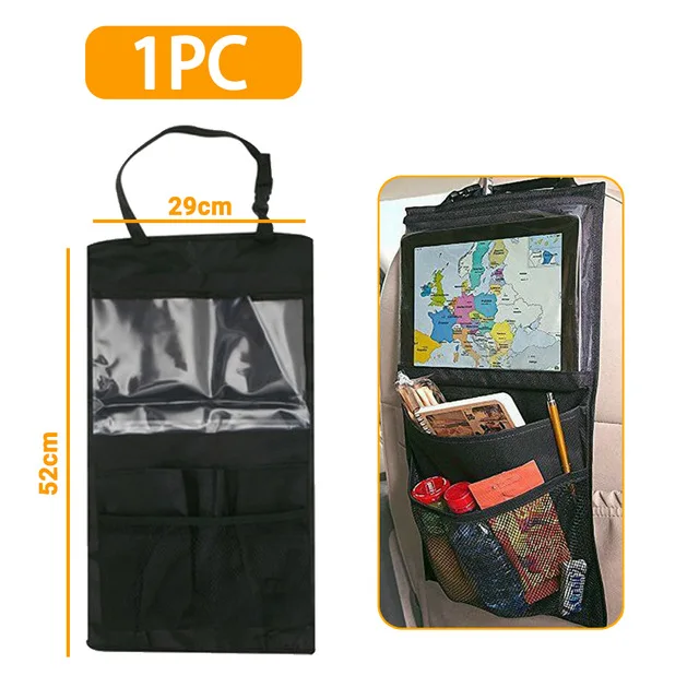 Auto-achterbank organizer met touchscreen tablethouder Automatische opbergvakbeschermer voor op reis
