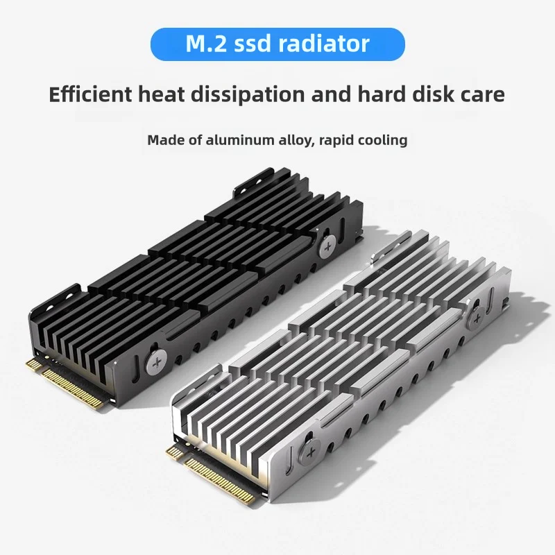 

M.2 2280 SSD Heatsink with Thermal Silicone Pad Alumnium Double-Sided Cooler for PC / PS5 M.2 PCIE SSD