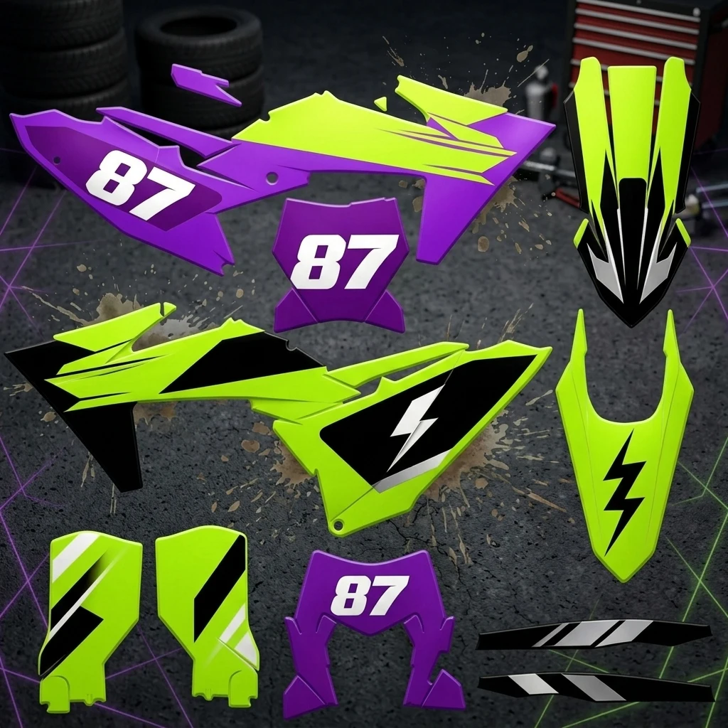 

Custom Motorcycle Graphics Decal Kit For KTM 125 250 300 350 450 SXF EXC 2023-2026 Stickers Durable Motorbike Background