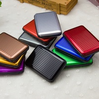 New Aluminium Credit Card Holder Security Wallet Travel Bling Union Jack