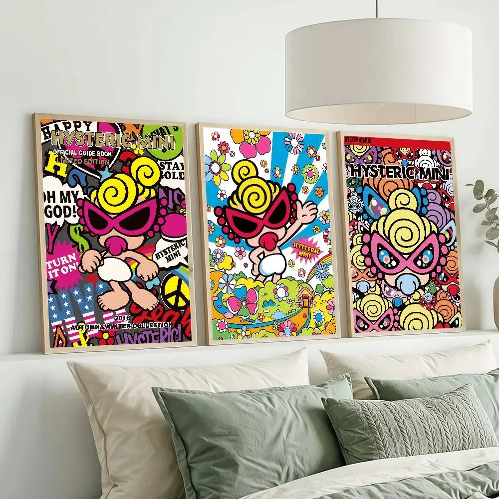 H-Hysteric M-M-Mini Cartoon niedliche Poster, Wanddekorationen für Schlafsäle, Schlafzimmer und Wohnzimmer, Geschenk