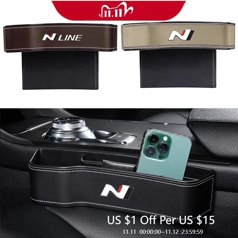 

Car Seat Gap Storage Box Auto Interior Accessories For Hyundai i10 i20 i30 NLine Sonata Tucson Azera Elantra Veloster Kona