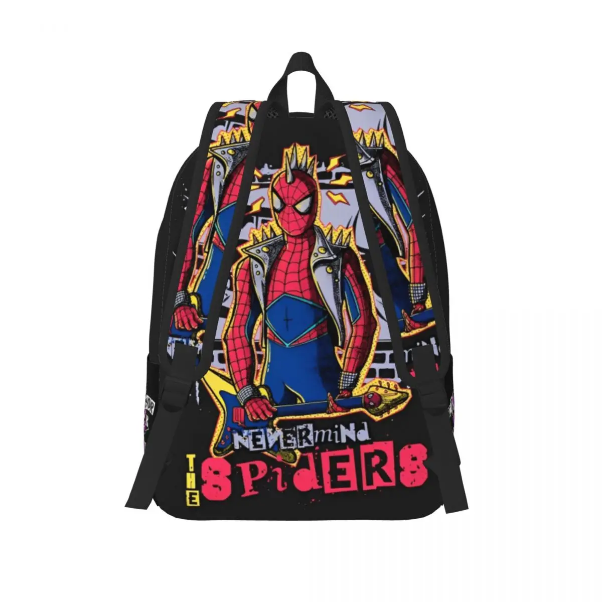 スパイダーパンクスパイダーマン漫画バックパックティーンポリエステル旅行バックパックソフトエレガントなスクールバッグリュックサック