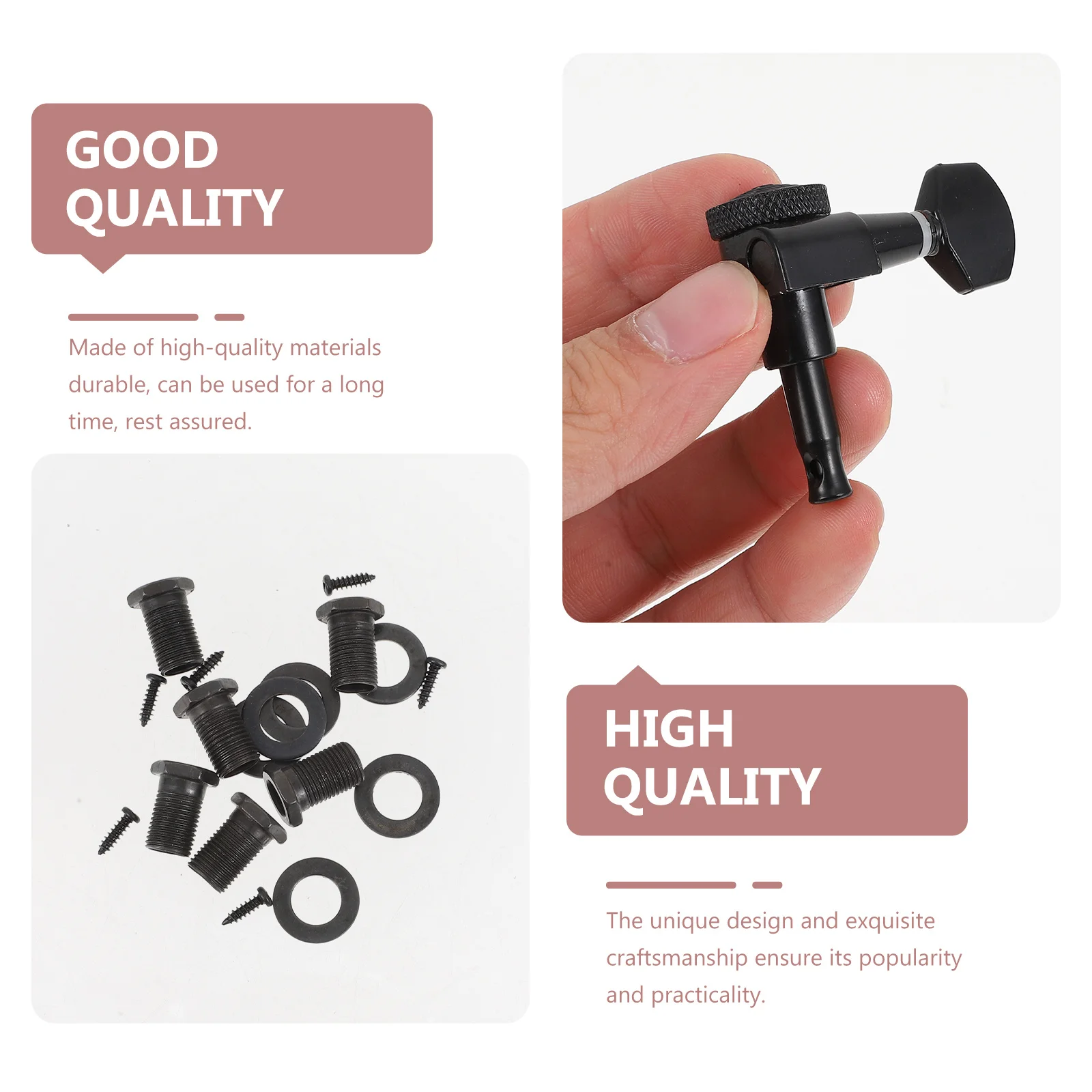 

1Set Acoustic Guitar Tuning Pegs Fully Enclosed Alloy Lock String Function Durable Guitar Tuners Folk Tuner Alloy Tuning