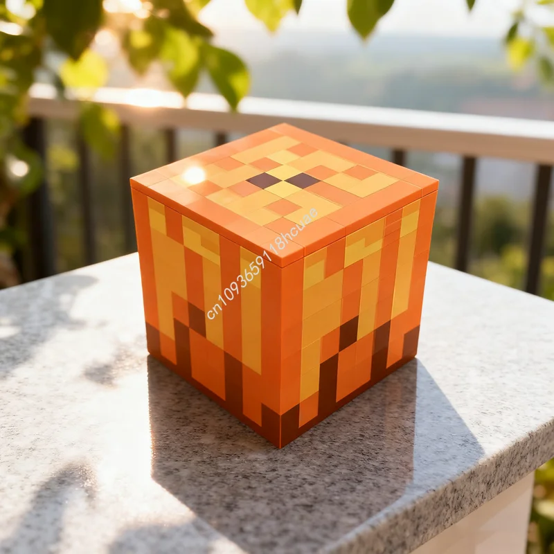 

207 шт. MOC Тыква My Worlded Модель Строительные блоки Строительство Рождественский подарок Сборка DIY Творческая идея Кирпичные игрушки День рождения