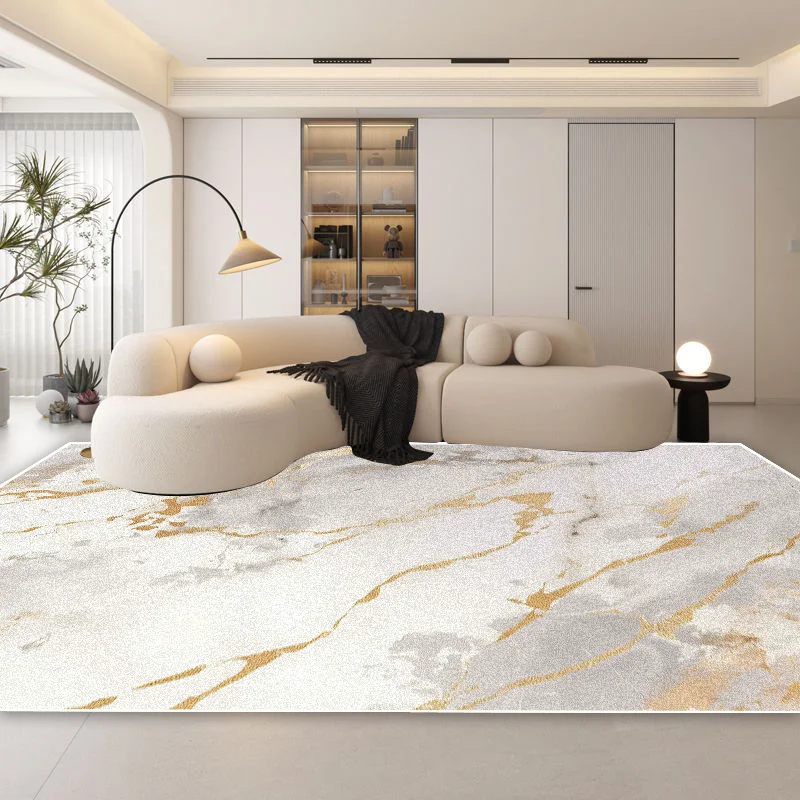 Modern Home Abstract Grey Carpets Living Room Marble Soft Rug Sofa Area Light Luxury Rugs Bedroom Cloakroom Large Floor Mat