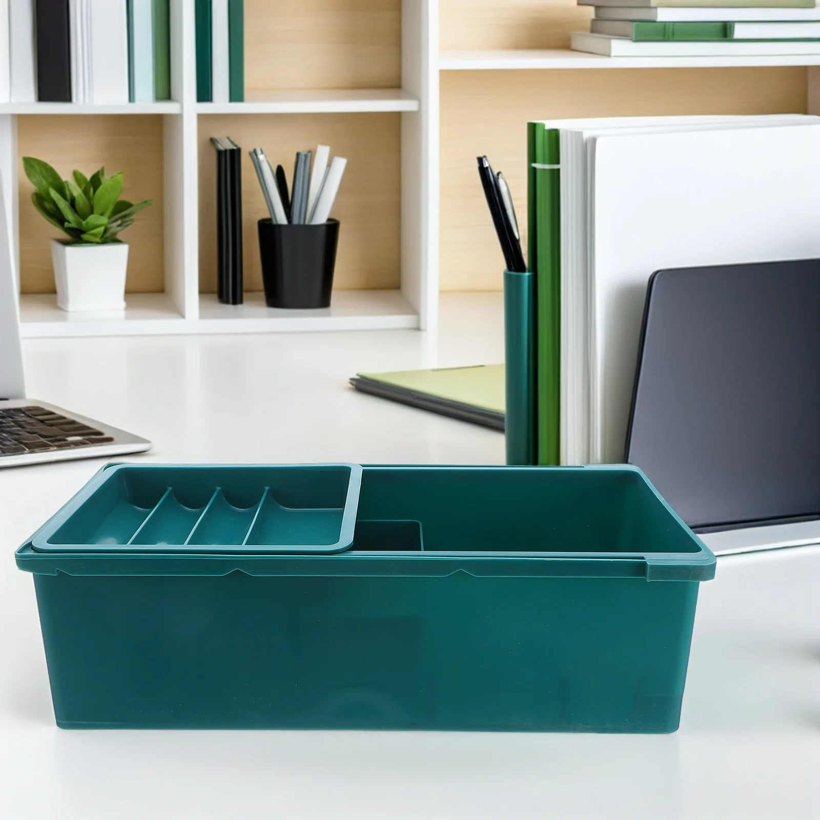 

3-Layer Desk Storage For Sewing Tools Craft Supplies Plastic Desktop Organizer Under Table Storage Solution Small Box Desk