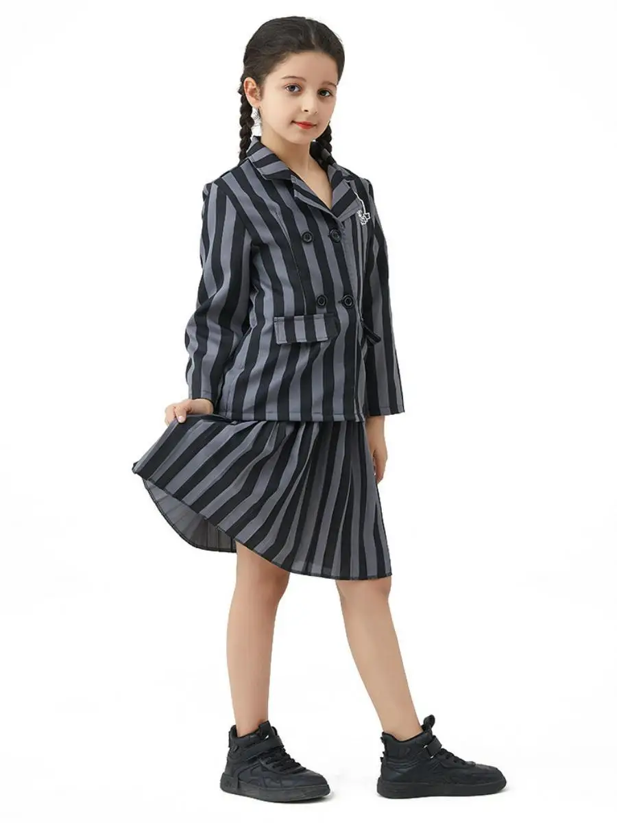 جديد Bla loween الأربعاء آدامز الدكتور تأثيري حلي مادة البوليستر الملابس التقليدية النسائية مرحلة الأداء