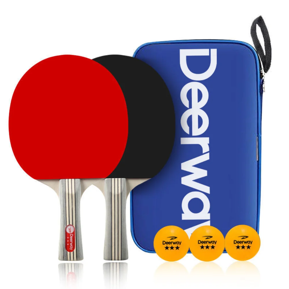 2 Stück Tischtennisschläger, doppelseitig, mit umgekehrter Klebefläche, reiner Holzboden, horizontaler Schläger – Tischtennisschläger – Detail 3