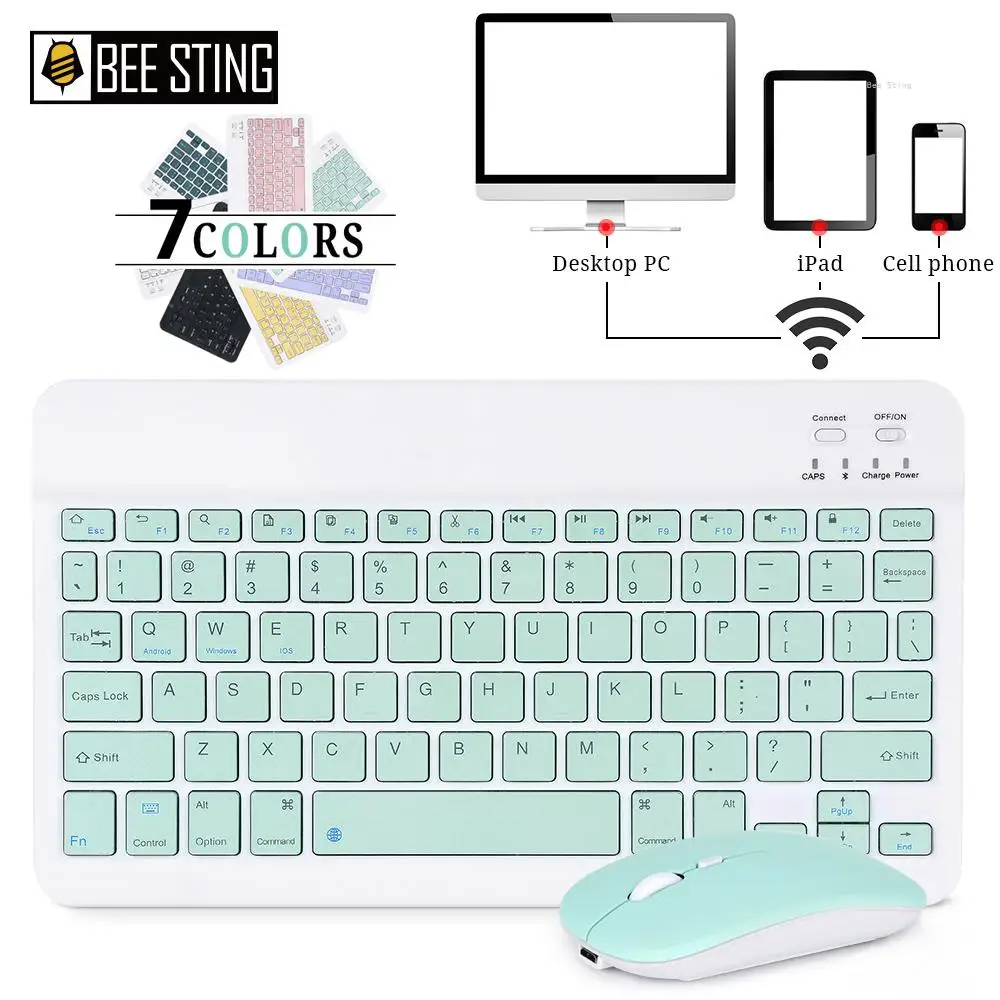 Bluetooth Keyboard For iPad Xiaomi Samsung Huawei Tablet Laptop IOS Android Russian Arabic Korean Portable Wireless Keyboard