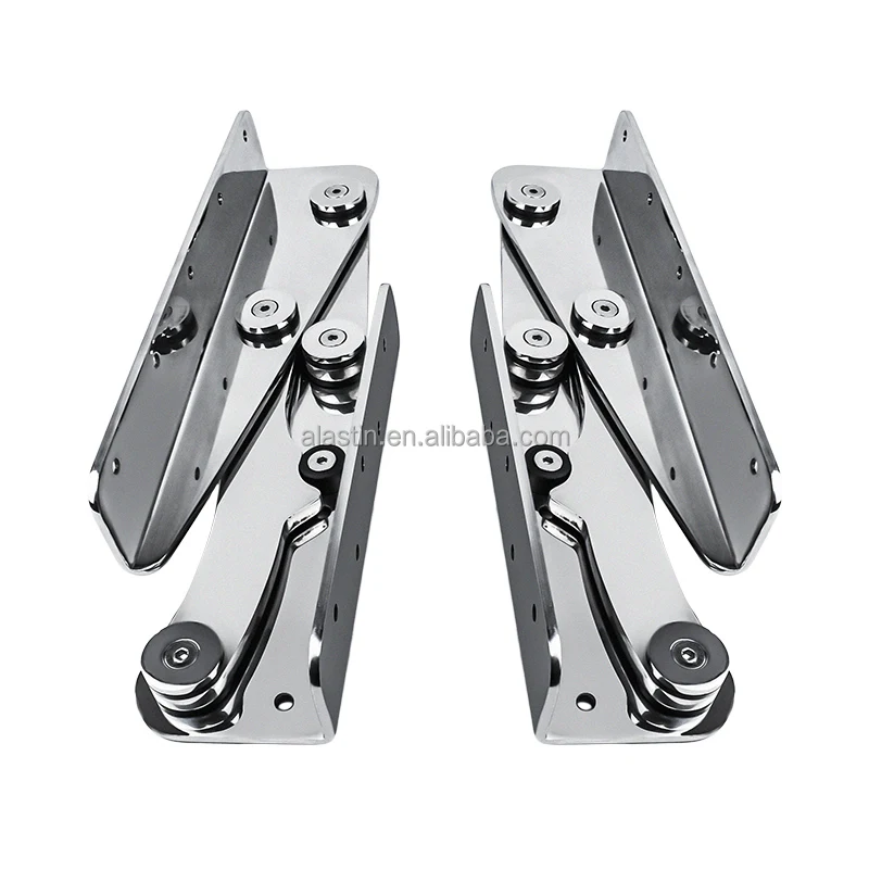 2025 hot sale Wholesale Boat Seat Base Hinge 316/304 Stainless Steel One Pair Fix Folding Marine Seat Hinge