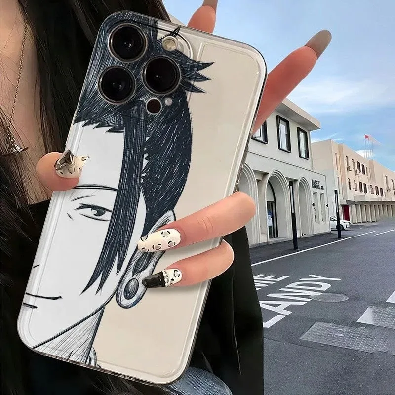 Luxury Cute Comic Gojo Satoru Geto Suguru shockproof clear soft Case For iPhone 17 11 12 13 14 15 16Pro Max Plus 17pro Cover﻿﻿﻿﻿
